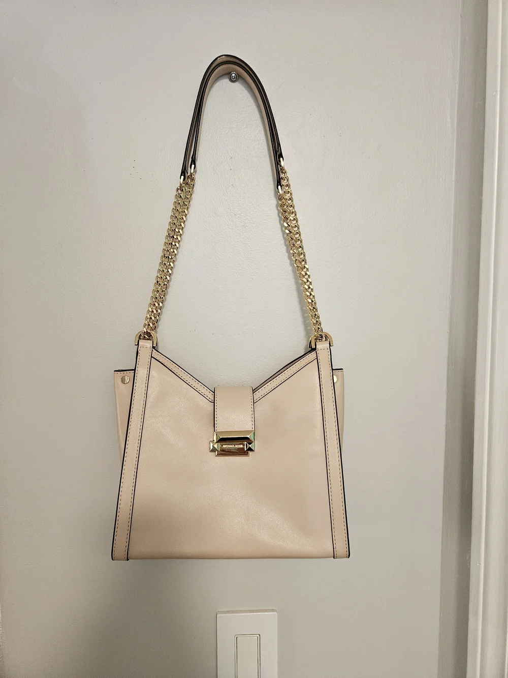 NWT Michael Kors Whitney Leather Chain Strap Tote